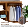 Nisorpa Pull Down Closet Rod for Hanging Clothes, 35-47 Inch