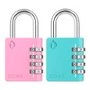 Zarker XD40 Combination Lock, 4-Digit Padlock for School Gym Sports