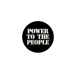 CafePress Power To The People 1" Round Mini Button