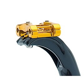 grunge V23P021 Clamps for Disnea, Achilles, Arc and Vessel Seatpost Only Gold Rail Width: 1.7 inches (43 mm)
