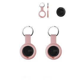(2 Pack) Case for MiLi MiTag Smart Tag - Durable, Eco-Friendly, Shockproof, Easy-to-Remove and Anti-Lost Design, Pink