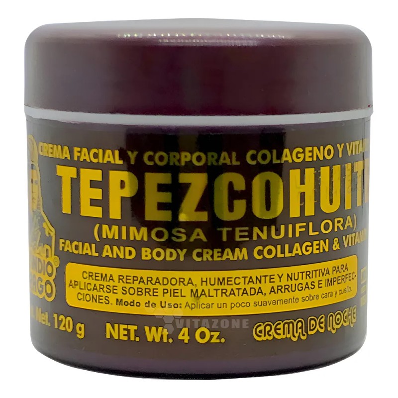 Del Indio Papago Crema 120 g con tepezcohuite, facial y