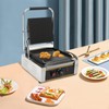 GXFCHYL 1800W Commercial Panini Press Grill Maker Toaster Stainless Steel