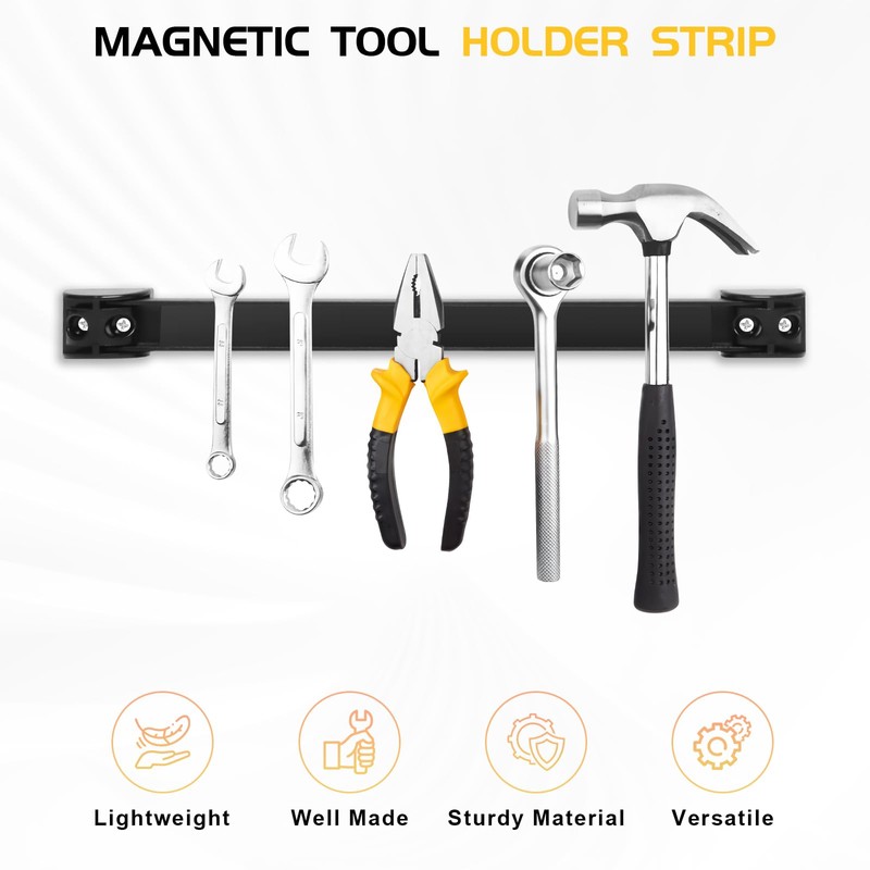 DGSL Magnetic Tool Holder Strip 5 Pack, 12 In Heavy