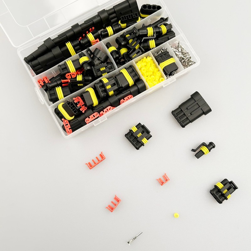 Waterproof Automotive Electrical Wire Connectors,352Pcs 26 Sets Male and Female
