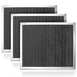 Cenipar 97007696 Charcoal Odour Filter for Range vent hood (8 3/4" X 10 1/2" X 3/8")-3 Pack