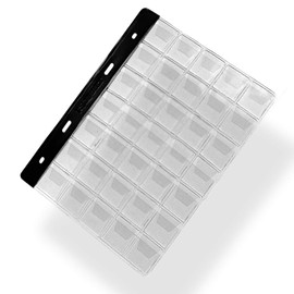 10 x Schulz coin sheets, 160 mm x 210 mm, coin sleeves for coins