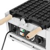 HETEPPTR Commercial Electric Bubble Skewer Waffle Ball Machine 1500W Nonstick