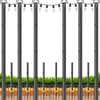 10Ft String Light Poles 6 Pack,Poles for Hanginig Outdoor String