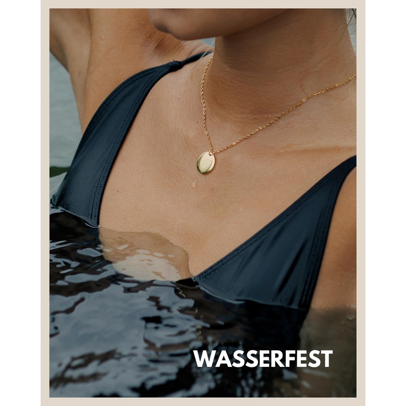 Good.Designs Coin Necklace with Pendant, Women's Necklace with Plate, Adjustable