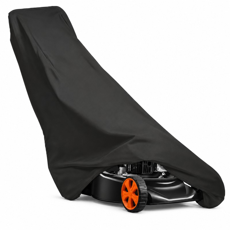 Waterproof Lawn Mower Cover - 210D Oxford Cloth with Drawstring