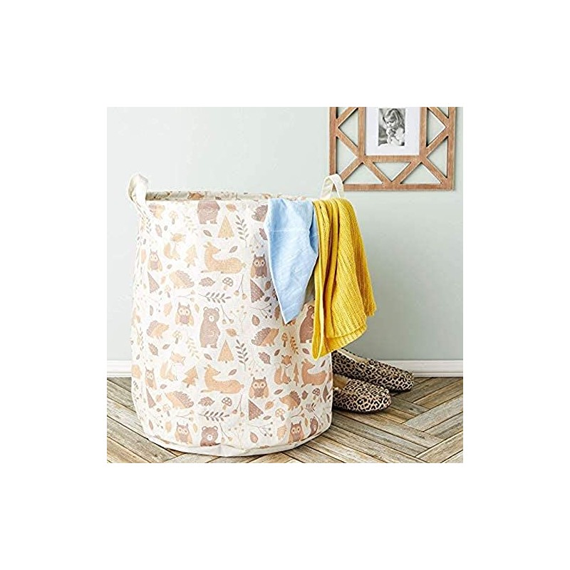 Okuna Outpost Collapsible Woodland Nursery Hamper with Handles (15.7 x