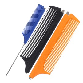 FOMIYES 3Pcs Stretch Pointed Tail Combs for Hair Styling and Scalp Massage Durable Handle for Salon Use Suitable for Adults and Random Colors