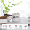 HAOTOP Garlic Keeper with Lid, Ceramic Mini Garlic Saver Container
