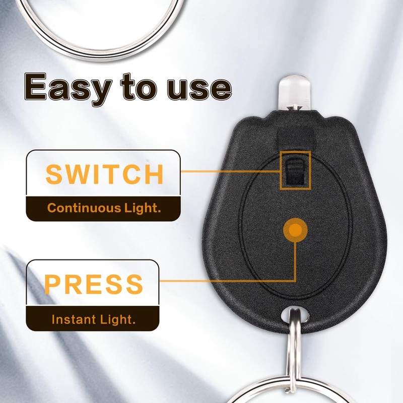 RaySoar 12 Pack Mini UV LED Keychain Flashlight, 395nm UV