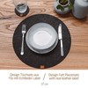 Miqio® Felt and Leather Design Place Mats (Round) – Set