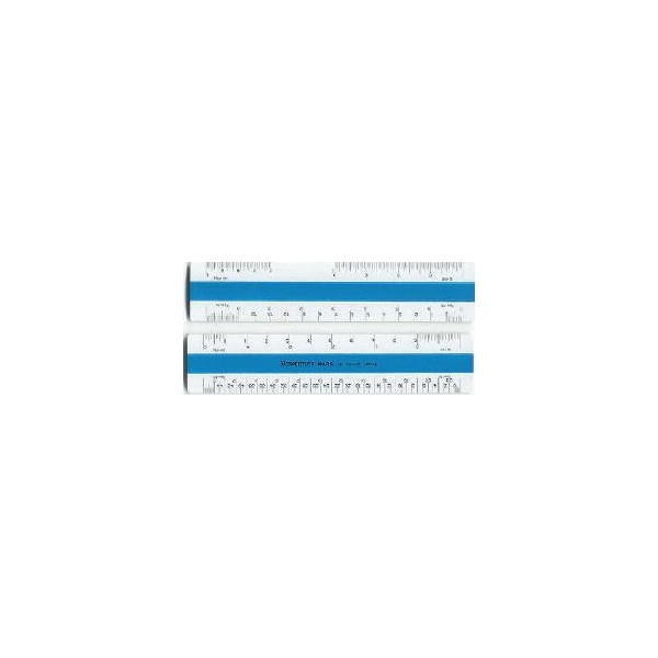 Staedtler Flat Scale, 12 Inch Architectural Scale Ruler, 56189-10BK