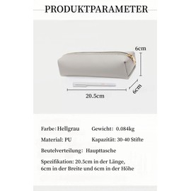 AILIPLUS Pencil Case Girls Teenager Unisex Pencil Case, lightgrey, /