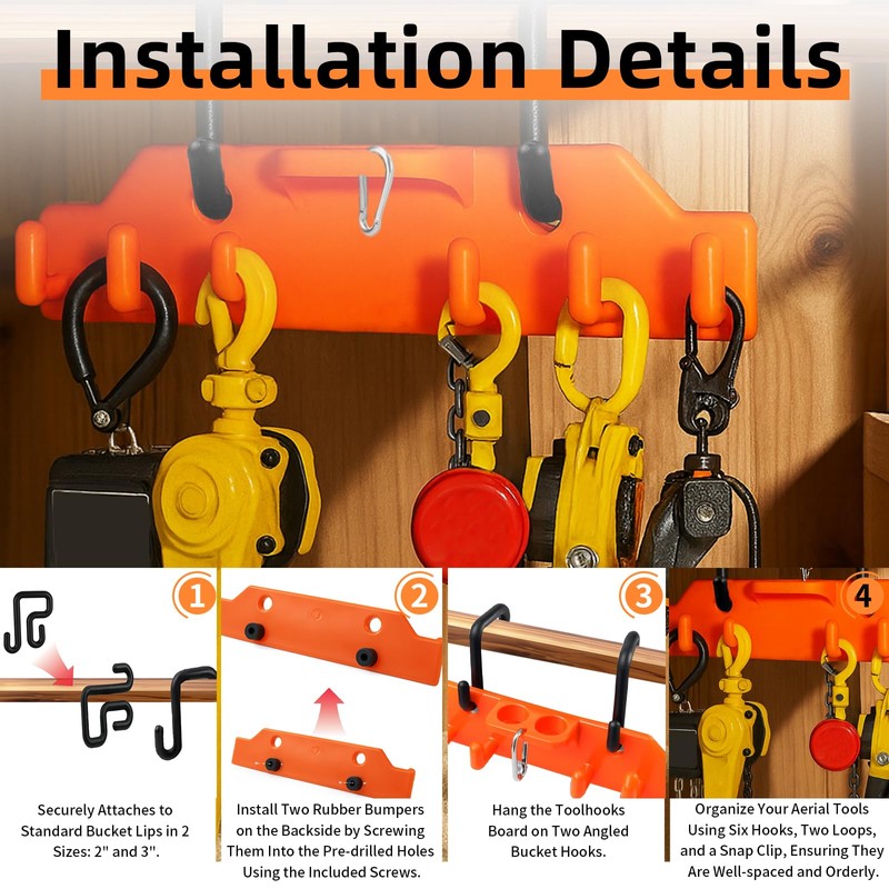 Noliven Lineman Tool Board, Line Work Tools Organizer, including 2PCS