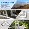 4 Pack Aluminum Chain Link Fence Gate Corners Includes Nuts,