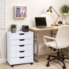 JungleA Mobile File Storage Cabinet with Drawers & Wheels,Home Office