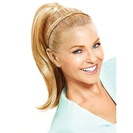 Fishtail Braided Headband Color HT25 Ginger Blonde - Christie Brinkley 1/2" Thick No Slip Grip Accent Braid Adjustable Elastic Band