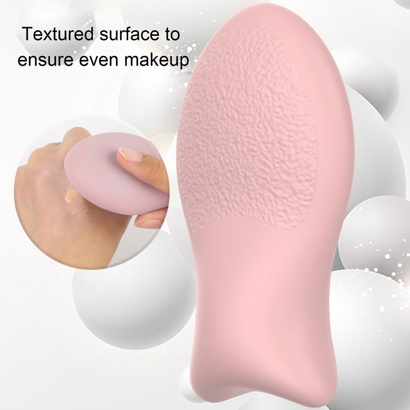 Makeup Puff Elastic Wet And Dry Reusable Bendable Fish Tail