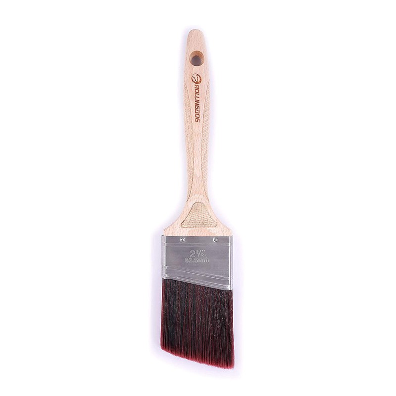 ROLLINGDOG Angled Paint Brushes for Wall - 2.5 Inch Trim