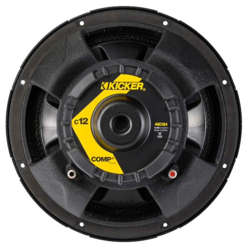 Kicker 43C124 Classic 12 inch Comp 4 Ohm SVC Subwoofer