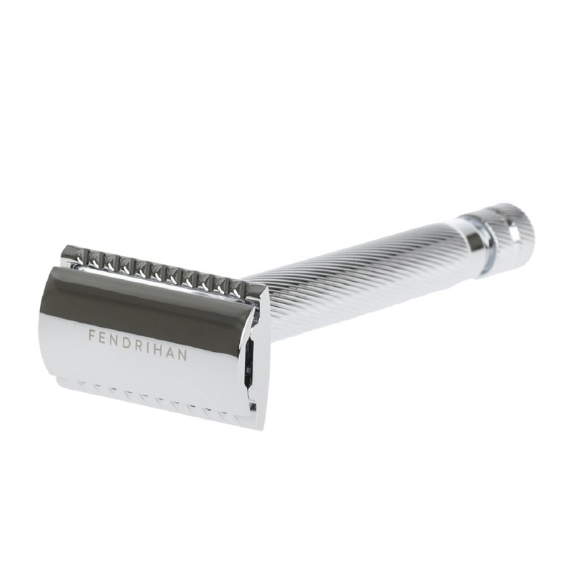 Fendrihan"Bay" Double Edge Safety Razor with Barber Pole Lined Handle