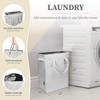 BROOKSTONE, Slim Laundry Hamper with Handles, Perfectly Sized for Everyday