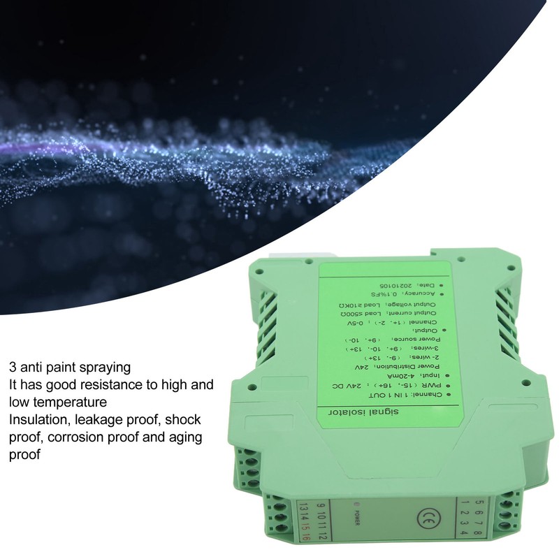 DC Current Signal Isolator 1 in 1 Out 4‑20mA PLC