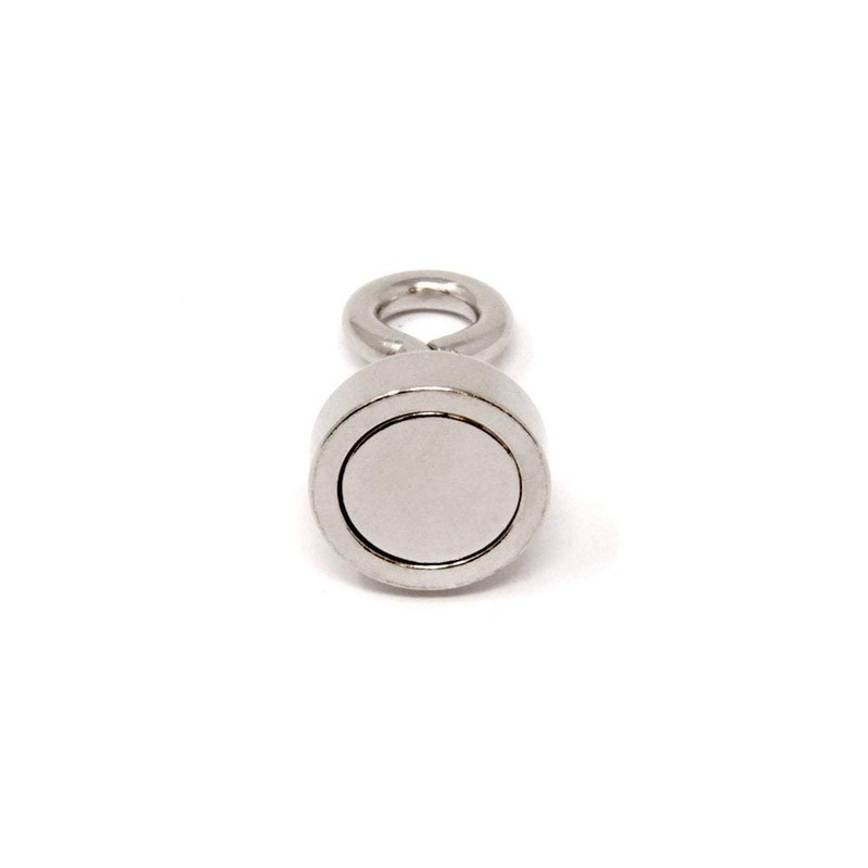 Neodymium Machine Lathed Clamping Magnet with M4 Eyebolt for Holding,