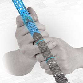 Gowolf Golf Grips Cord Rubber Multi-compound Golf Driver Irons Club Choose 13 Grips with 15pcs Tapes (Blue, Midsize)