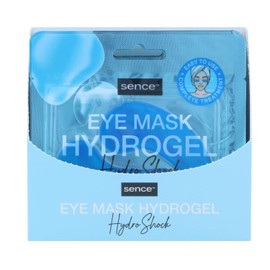 Sence Hydro Shock Eye Mask with Hydrogel, Vegan Beauty Cosmetics, Eye Pads for Face Care and Facial Cleansing, Skincare for Women and Men (3 x 2 Pads, Blue)