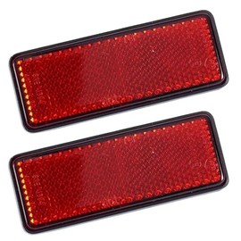 Reflector Reflector Motorcycle Rear Saddle Bag Reflective Cover LED (Red Color) 2 Pcs Tape Type Front Lower Fork Reflector Sticker Paste Vehicle Inspection Compatible Universal Bicycle Screw Mount