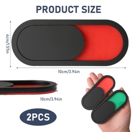 2PCS Privacy Slide Door Sign Do not Disturb Toilet Occupancy Sign, Red Green Slider Indicator Frosted Acrylic for Home Office Conference Hotles Hospital, Black