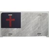 Christian Flag Novelty Metal License Plate Tag LP-8022