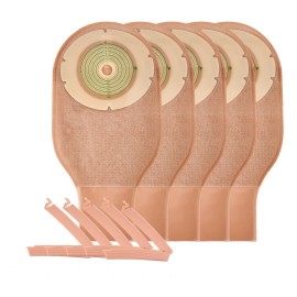 20 Bolsas De Colostomía Recortables 25mm-70mm Nude