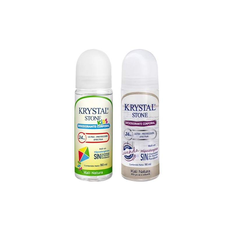 Krystal Stone Desodorante Dúo Mom & Kids Roll on 90ml