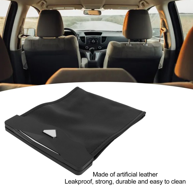 LED Car Trash Can Waterproof Compact Leak Proof Reusable Artificial