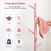 Cozivolife Kid's Coat Rack Stand Beech Wood Clothes Tree, Height