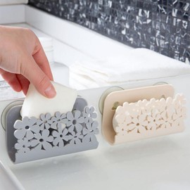 Htppzjr Gray Kitchen Gadget Organizer Sink Suction Dish Cloths Rack Sponge Holder Rag Storage Rack Sponges