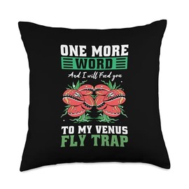 Venus Fly Trap Plant Soil Plant Seeds Venus Fly Traps Throw Pillow
