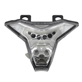 iTobest Motorcycle LED Tail Light- Integrated LED Tail Brake Turn Signal Light Compatible with KAWASAKI Z400 Z1000/R ZX6R ZX10R ZX10RR NINJA 400 (Clear)