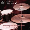 Low Volume Cymbal Pack 6 Pieces, Silent Cymbals, Quiet Cymbals