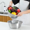 304 Stainless Steel Microporous Colander, 4.5QT Large Capacity with Mixing