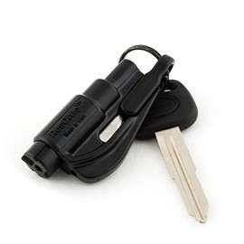 RESQME New Kit Seatbelt Cutter Emergency Survival Window Glass Breaker Keychain Tool Black