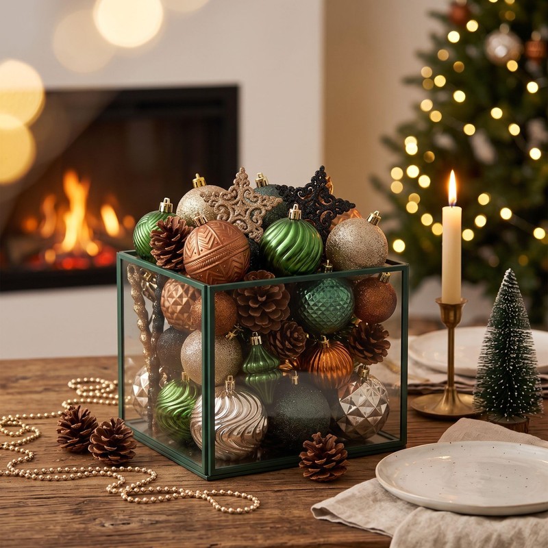 100ct Christmas Tree Decorations Ball Ornaments Set