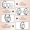 obeoby Wig Hanger, Hanging Wig Stand Portable Hanging Stand For